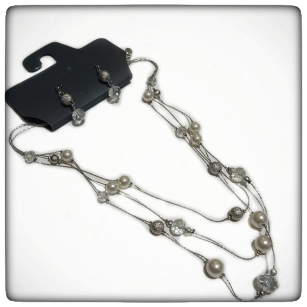 Special Occasion Necklace & Dangle Earrings-OS